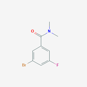 molecular formula C9H9BrFNO B1427557 Dimethyl 3-Bromo-5-fluorobenzamide CAS No. 1235568-08-7