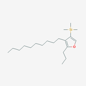 (4-Decyl-5-propylfuran-3-yl)(trimethyl)silane