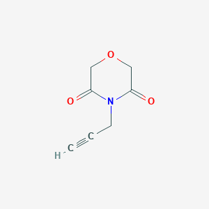 molecular formula C7H7NO3 B1427559 4-(丙-2-炔-1-基)吗啉-3,5-二酮 CAS No. 1248279-27-7