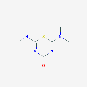 4H-1,3,5-Thiadiazin-4-one, 2,6-bis(dimethylamino)-