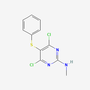 4,6-Dichloro-N-methyl-5-(phenylsulfanyl)pyrimidin-2-amine