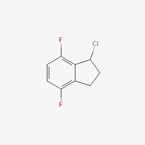 molecular formula C9H7ClF2 B1427564 1-chloro-4,7-difluoro-2,3-dihydro-1H-indene CAS No. 1188233-02-4