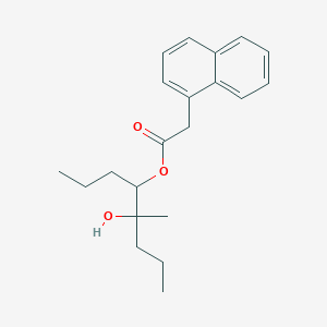 5-Hydroxy-5-methyloctan-4-yl (naphthalen-1-yl)acetate