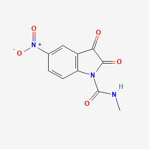 N-Methyl-5-nitro-2,3-dioxo-2,3-dihydro-1H-indole-1-carboxamide