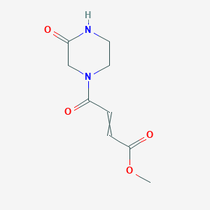 Methyl 4-oxo-4-(3-oxopiperazin-1-yl)but-2-enoate