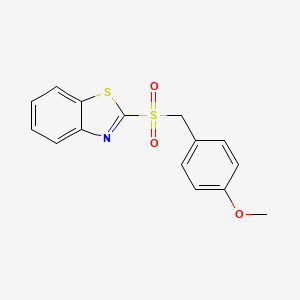 Benzothiazole, 2-[[(4-methoxyphenyl)methyl]sulfonyl]-