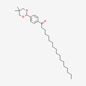 1-[4-(5,5-Dimethyl-1,3-dioxan-2-YL)phenyl]octadecan-1-one