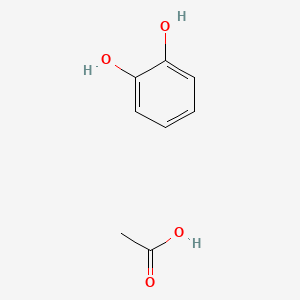 Acetic acid;benzene-1,2-diol