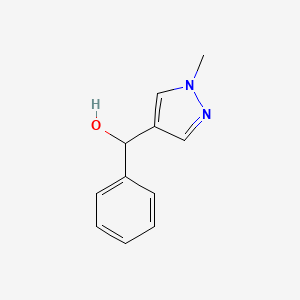 molecular formula C11H12N2O B1427569 (1-methyl-1H-pyrazol-4-yl)(phenyl)methanol CAS No. 1249238-39-8