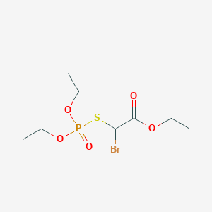 Ethyl bromo[(diethoxyphosphoryl)sulfanyl]acetate