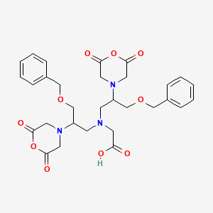 N,N-Bis[3-(benzyloxy)-2-(2,6-dioxomorpholin-4-yl)propyl]glycine