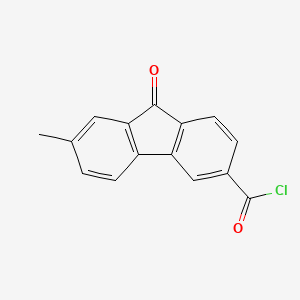 7-Methyl-9-oxo-9H-fluorene-3-carbonyl chloride