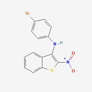 N-(4-Bromophenyl)-2-nitrobenzo(b)thiophen-3-amine