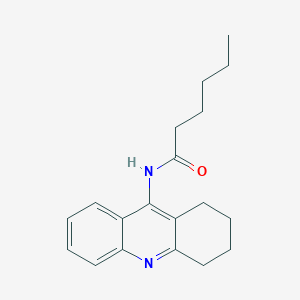 N-(1,2,3,4-Tetrahydroacridin-9-YL)hexanamide