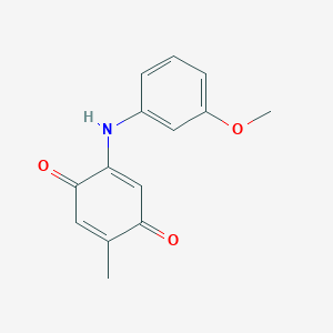 2,5-Cyclohexadiene-1,4-dione, 2-[(3-methoxyphenyl)amino]-5-methyl-