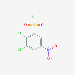 molecular formula C6H2Cl3NO4S B1427577 2,3-Dichloro-5-nitrobenzene-1-sulfonyl chloride CAS No. 1247801-40-6