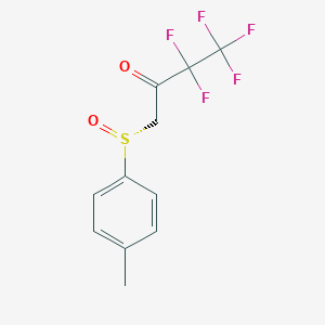 3,3,4,4,4-Pentafluoro-1-[(R)-4-methylbenzene-1-sulfinyl]butan-2-one