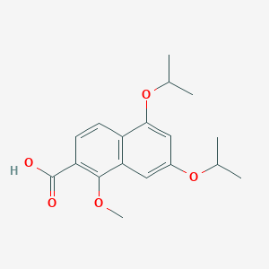 1-Methoxy-5,7-bis[(propan-2-yl)oxy]naphthalene-2-carboxylic acid