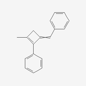 molecular formula C18H16 B14275816 (4-Benzylidene-2-methylcyclobut-1-en-1-yl)benzene CAS No. 138943-08-5