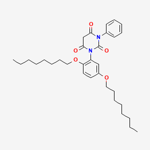 2,4,6(1H,3H,5H)-Pyrimidinetrione, 1-[2,5-bis(octyloxy)phenyl]-3-phenyl-