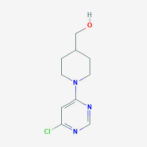 molecular formula C10H14ClN3O B1427583 (1-(6-Chloropyrimidin-4-yl)piperidin-4-yl)methanol CAS No. 1247781-97-0