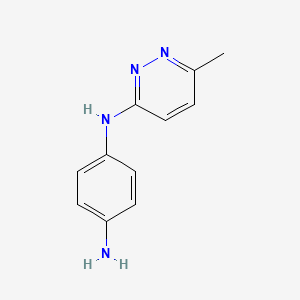 molecular formula C11H12N4 B1427585 N1-(6-methylpyridazin-3-yl)benzene-1,4-diamine CAS No. 1248318-31-1