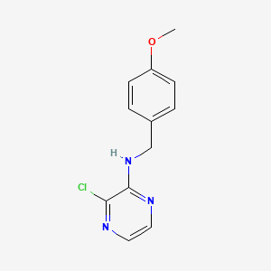 molecular formula C12H12ClN3O B1427590 3-氯-n-(4-甲氧基苄基)吡嗪-2-胺 CAS No. 512803-49-5