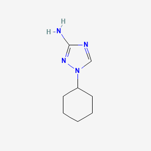 molecular formula C8H14N4 B1427594 1-cyclohexyl-1H-1,2,4-triazol-3-amine CAS No. 1179738-24-9