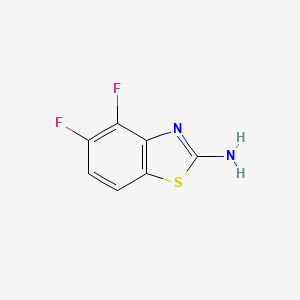 molecular formula C7H4F2N2S B1427595 4,5-difluoro-1,3-benzothiazol-2-amine CAS No. 1175278-16-6