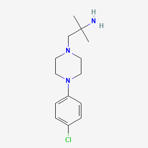 molecular formula C14H22ClN3 B1427597 1-[4-(4-Chlorophenyl)piperazin-1-yl]-2-methylpropan-2-amine CAS No. 1306199-31-4