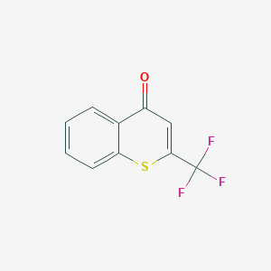 molecular formula C10H5F3OS B14276008 2-(Trifluoromethyl)-4H-1-benzothiopyran-4-one CAS No. 156909-12-5