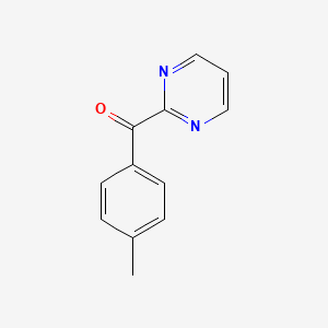 molecular formula C12H10N2O B1427604 2-(4-甲基苯甲酰)嘧啶 CAS No. 1179094-07-5