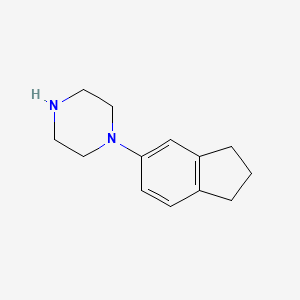 molecular formula C13H18N2 B1427606 1-(2,3-二氢-1H-茚-5-基)哌嗪 CAS No. 58820-35-2
