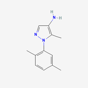 B1427608 1-(2,5-dimethylphenyl)-5-methyl-1H-pyrazol-4-amine CAS No. 1247575-27-4