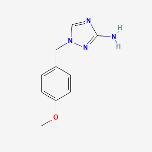molecular formula C10H12N4O B1427610 1-[(4-甲氧基苯基)甲基]-1H-1,2,4-三唑-3-胺 CAS No. 1178625-04-1