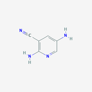 molecular formula C6H6N4 B1427613 2,5-Diaminonicotinonitrile CAS No. 1184645-19-9