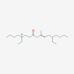 5,13-Diethyl-10-methylheptadec-10-EN-8-one