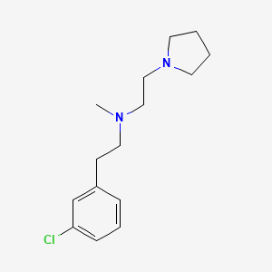 2-(3-Chlorophenyl)-N-methyl-N-[2-(pyrrolidin-1-yl)ethyl]ethan-1-amine