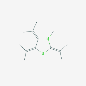 B14276204 1,3-Dimethyl-2,4,5-tri(propan-2-ylidene)-1,3-diborolane CAS No. 131193-61-8