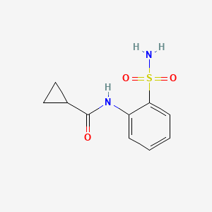 molecular formula C10H12N2O3S B1427623 N-(2-磺酰苯基)环丙烷甲酰胺 CAS No. 1247243-57-7