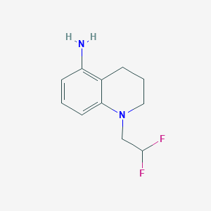 molecular formula C11H14F2N2 B1427632 1-(2,2-二氟乙基)-1,2,3,4-四氢喹啉-5-胺 CAS No. 1179290-21-1