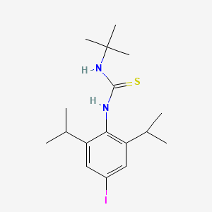 N-tert-Butyl-N'-[4-iodo-2,6-di(propan-2-yl)phenyl]thiourea