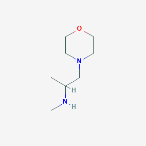 molecular formula C8H18N2O B1427638 Methyl[1-(morpholin-4-yl)propan-2-yl]amine CAS No. 1250905-70-4