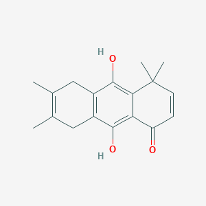 1(4H)-Anthracenone, 5,8-dihydro-9,10-dihydroxy-4,4,6,7-tetramethyl-