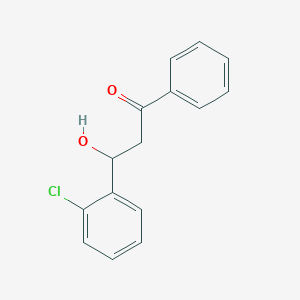 1-Propanone, 3-(2-chlorophenyl)-3-hydroxy-1-phenyl-