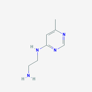 molecular formula C7H12N4 B1427647 1,2-Ethanediamine, N1-(6-methyl-4-pyrimidinyl)- CAS No. 857206-06-5