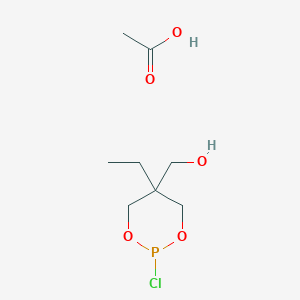 Acetic acid;(2-chloro-5-ethyl-1,3,2-dioxaphosphinan-5-yl)methanol