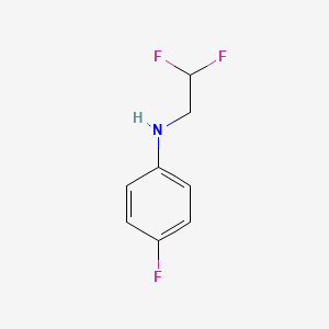 molecular formula C8H8F3N B1427650 N-(2,2-difluoroethyl)-4-fluoroaniline CAS No. 1178500-33-8