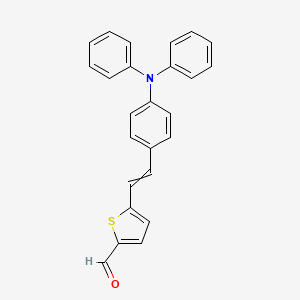 molecular formula C25H19NOS B14276517 5-{2-[4-(Diphenylamino)phenyl]ethenyl}thiophene-2-carbaldehyde CAS No. 136159-84-7