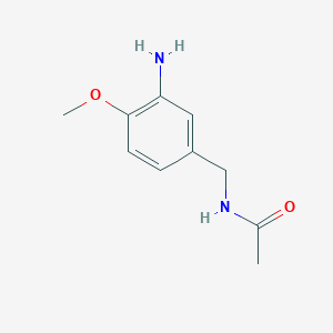 molecular formula C10H14N2O2 B1427656 N-[(3-氨基-4-甲氧基苯基)甲基]乙酰胺 CAS No. 1179030-28-4